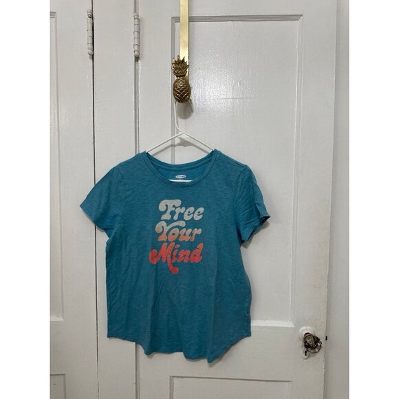 Old Navy women’s size large Free your mind t-shirt - Picture 1 of 12
